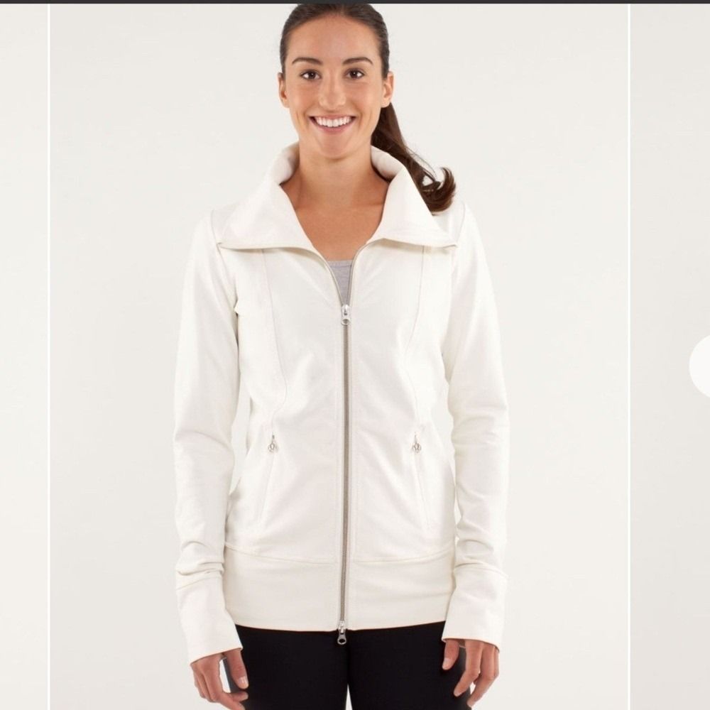 Lululemondaily Yoga Jacket Polar Cream Size 12